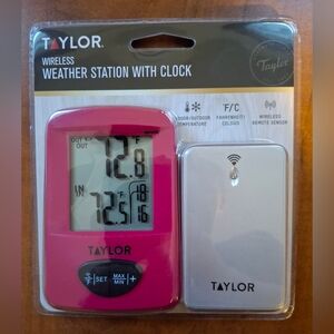 Taylor 1511AST1 Wireless Weather Station With Clock